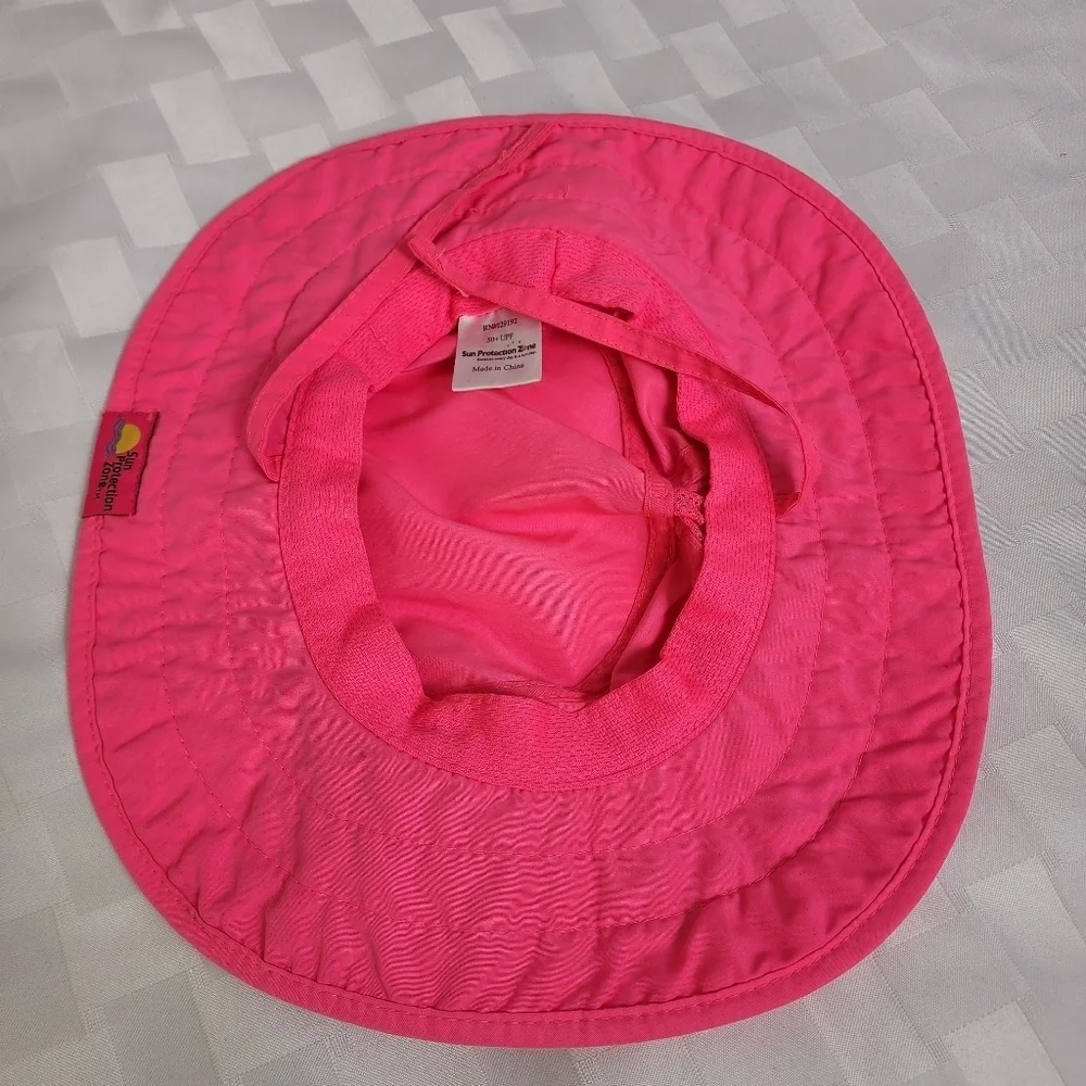 Sun Protection Zone Pink Girls Sun Hat